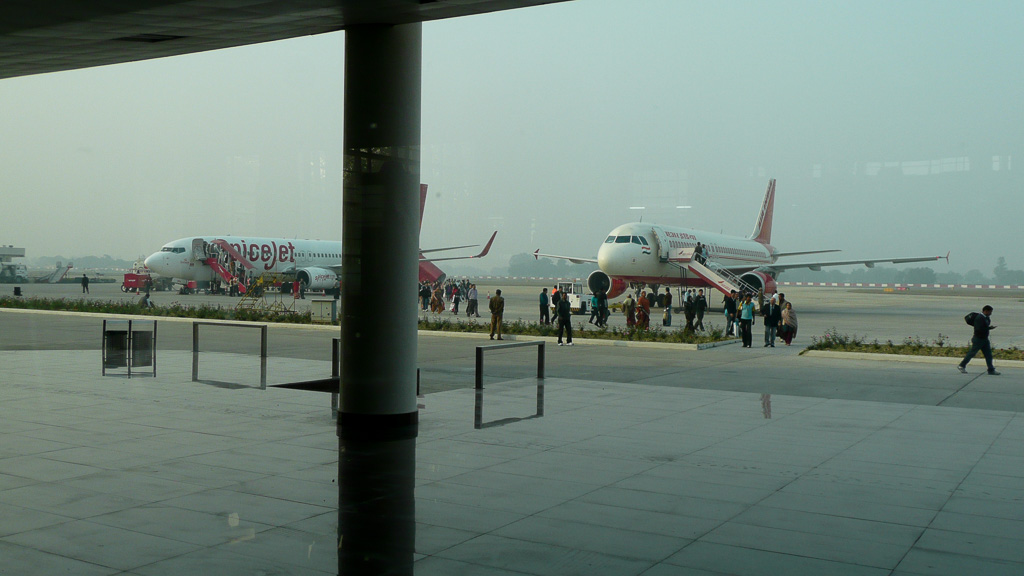 Varanasi vol retour sur Dehli.