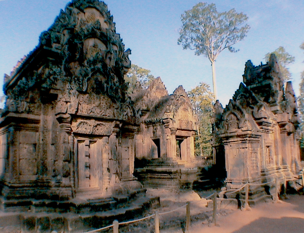 Laos /Cambodge-Cambodge temple "Banteay Srei"