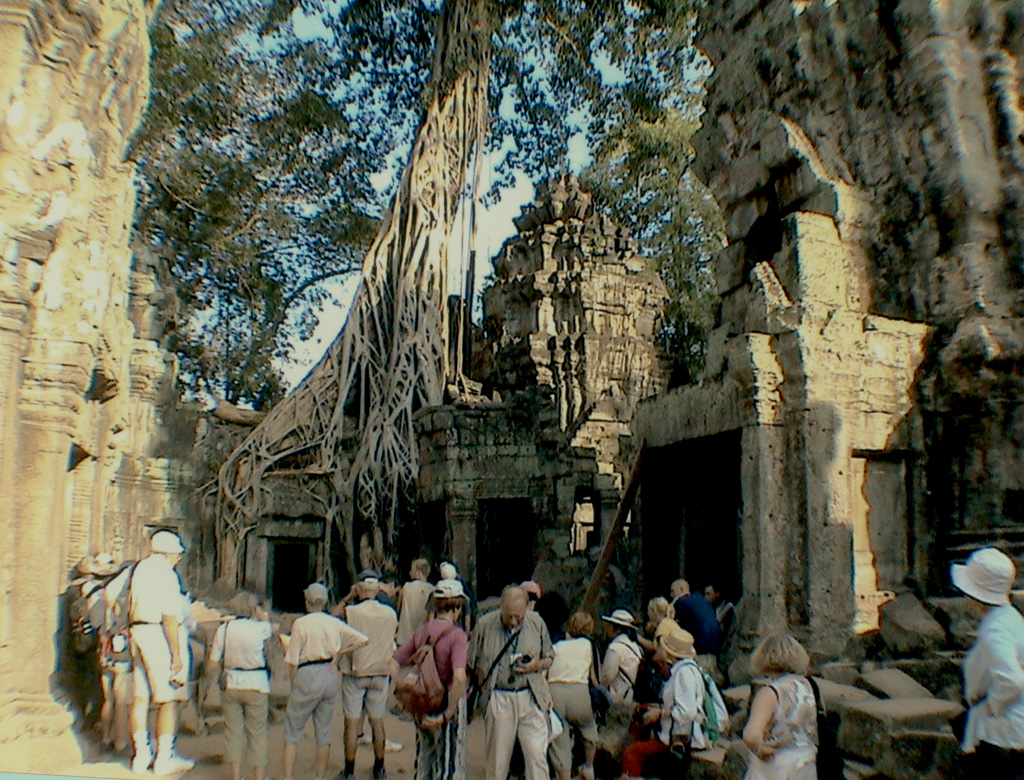 Laos /Cambodge -Cambodge temple des racines "Ta Phrom"