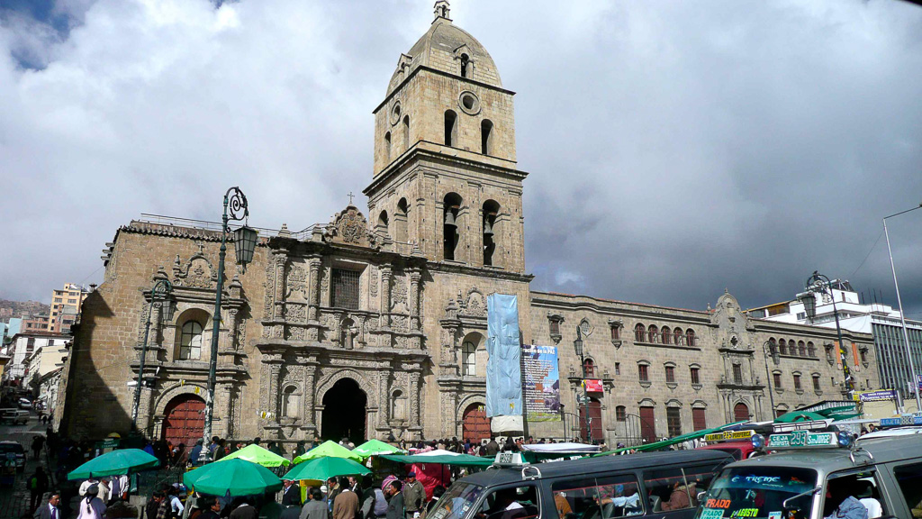 La Paz  la cathédrale San Sébastien