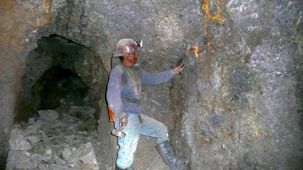 Potosi dans la mine d'argent le Cerro rico