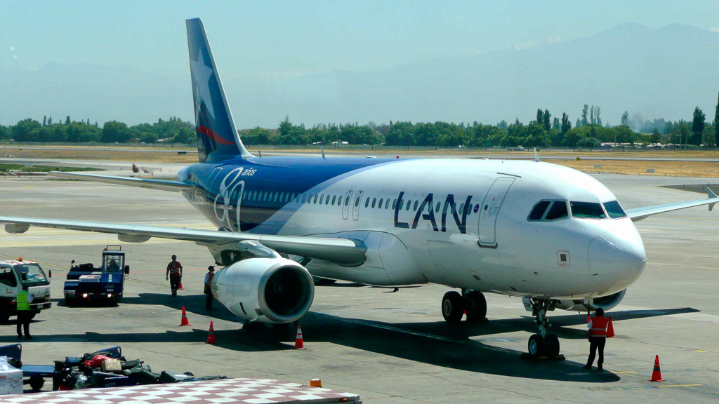 Santiago aéroport Lan Chile A320 pour Arica
