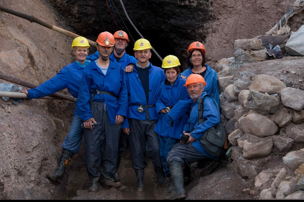 Potosi photo de groupe à la sortie de la mine