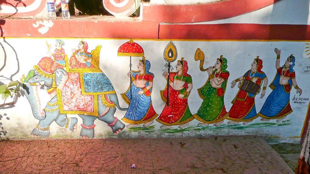 Udaipur peinturebas-relief au Palais