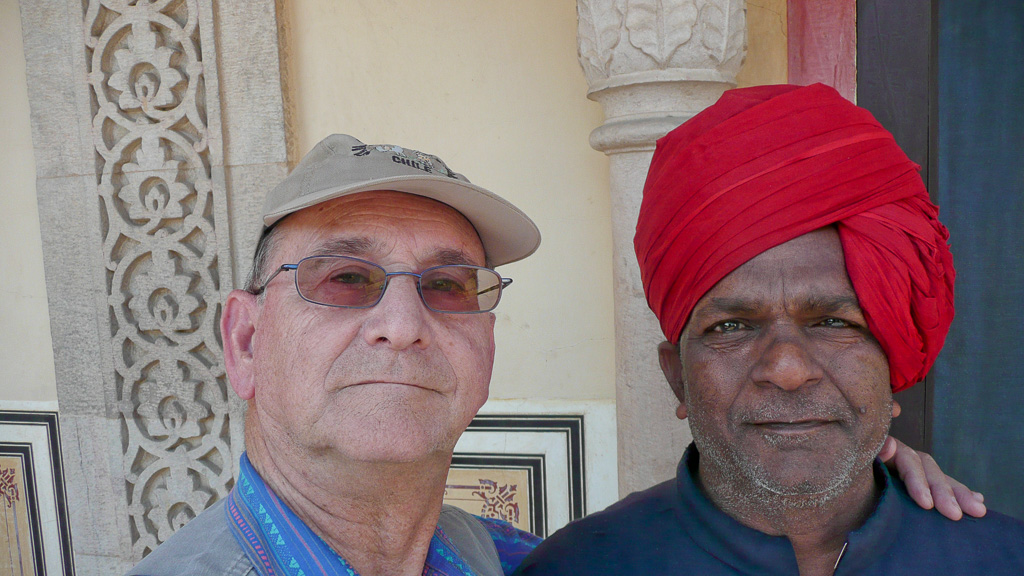 Jaipur le Palais gardien avec Maurice