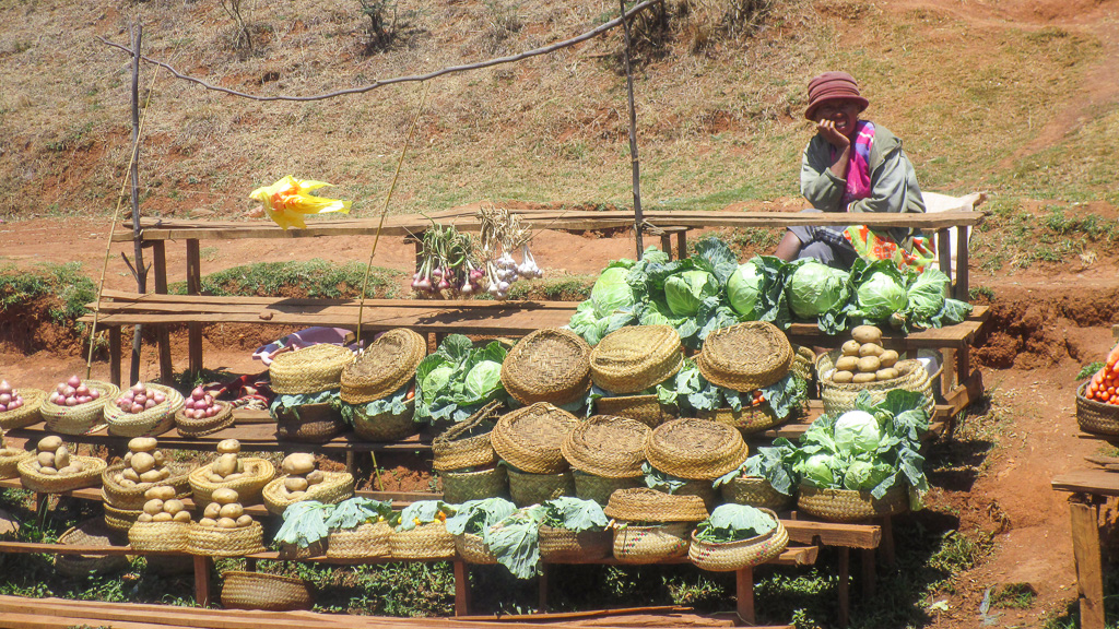 Madagascar vente de légumes