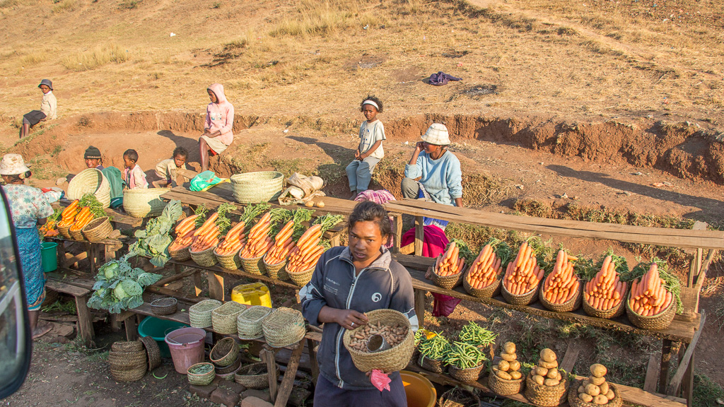 Madagascar vente de légumes