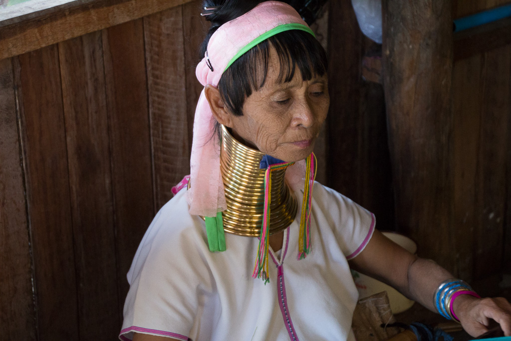 Inlé tribu Padaung "femmes girafes"