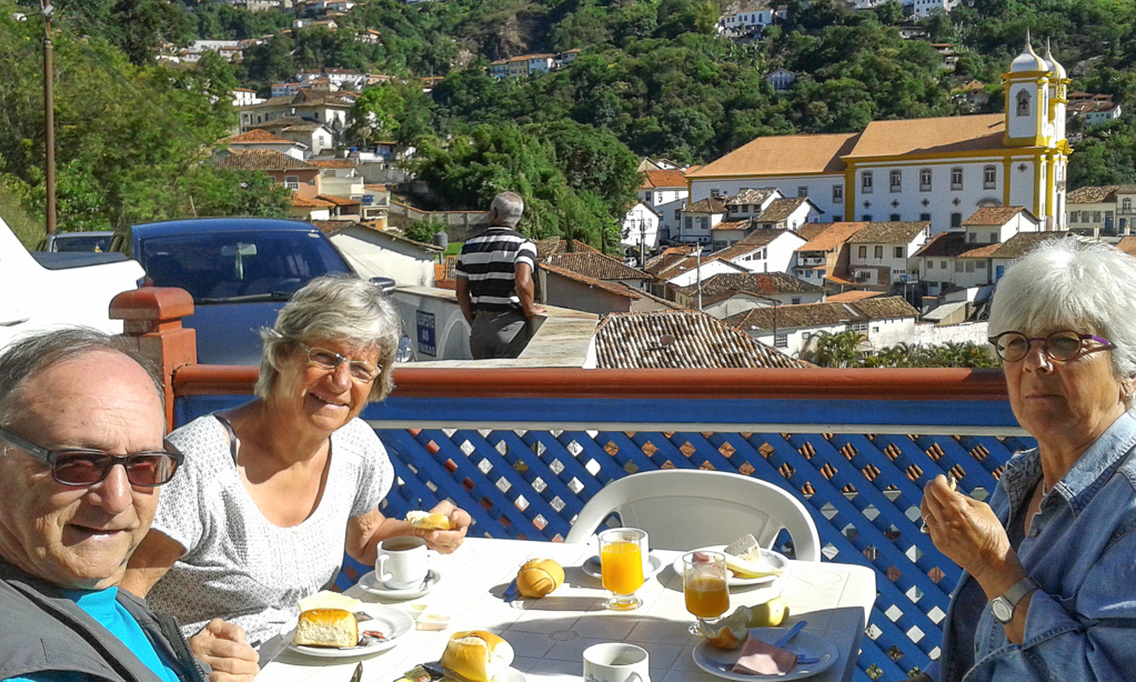Ouro Preto petit déjeuner au soleil