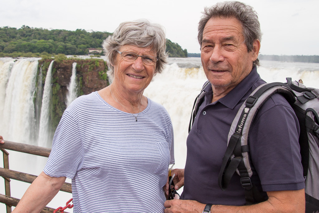 Iguacu chutes coté Argentine- Michel et Chantal