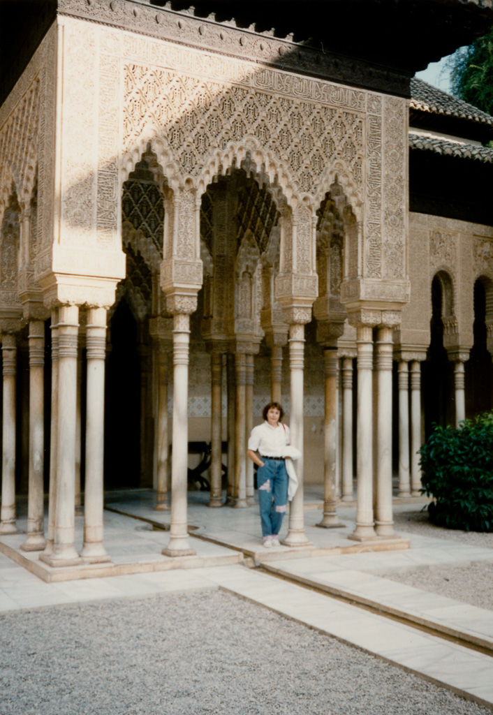 Grenade l'Alhambra cour des lions.