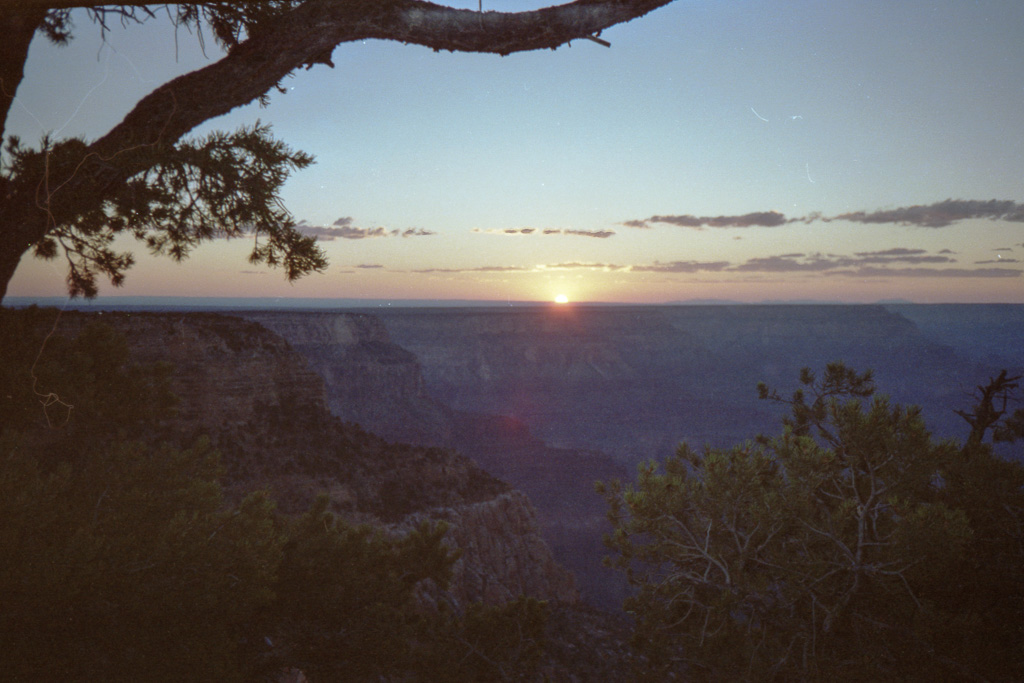 Grand Canyon coucher de soleil