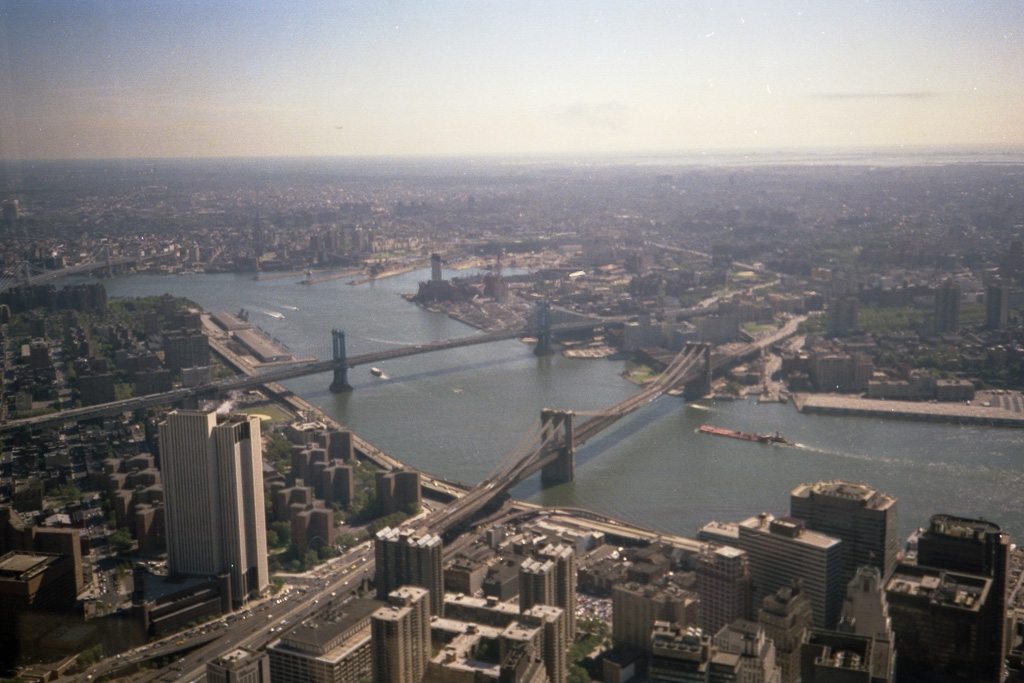 New-York en haut des Twin-Towers